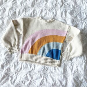 Tea Collection Rainbow Cotton Sweater